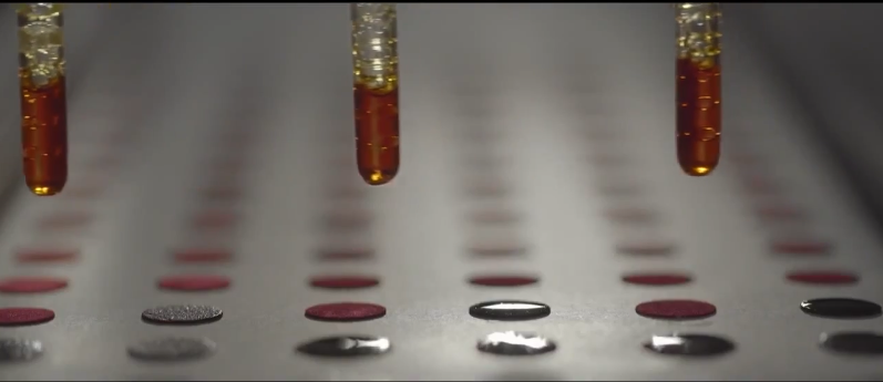 Life Saving Dot Initiative video still showing iodine drops applied to bindis